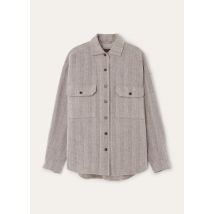 Loro Piana - Darby Overshirt Linen Wish Cash Rain, Woman, Chalk/Black, Size: 38