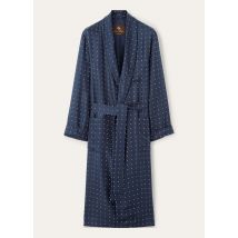 Loro Piana - Chester Coat Silk Pois, Homme, Blue Navy/White, Taille: 48