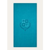 Loro Piana - Crest Beach Towel Cotton, Marine Lagoon, Size: NR
