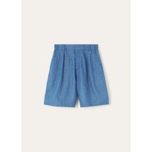 Loro Piana - Reinga Bermuda Linen Chambray, Homme, Sapphire Dream, Taille: 44