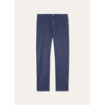 Loro Piana - Quarona Bull Linen Cotton Stretch Dyed, Man, Deep Ocean Depths, Size: 38