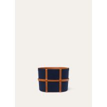 Loro Piana - Soft Basket Cashfelt S, Nocturne Blue Melange, Size: NR