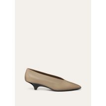 Loro Piana - Rebecca Wedged Pump H40 Luxury Calf, Femme, Dried Taragon, Taille: 37,5
