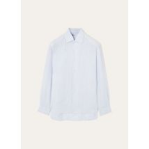 Loro Piana - Raffaele Shirt Solaire Pastel Stripe, Mann, Pastel Blue Stripes, Größe: XXL