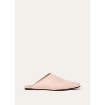 Loro Piana - Alba Flat Mule Waxed Lambskin, Woman, Fluffy Pink, Size: 40