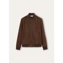 Loro Piana - Ivy Bomber Lowered Suede, Man, Raw Umber, Size: 56