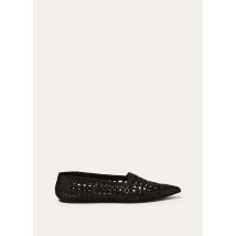 Loro Piana - Ayame Ballerina Woven Leather, Woman, Black, Size: 38
