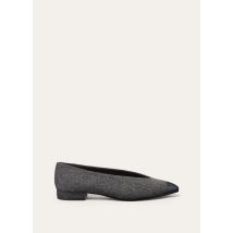 Loro Piana - Rebecca Cap Toe Baller. Linen Cash Rain & Calf, Woman, Navy Blue, Size: 41