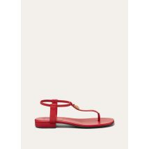 Loro Piana - Mindil Infra Flat Sandal Lambskin, Woman, Rosehip Berries, Size: 39