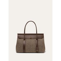 Loro Piana - Loom L37 Mouline' Tweed/rounded Leather, Woman, Heatered Brown/Dark Chocolate/Licorice/Sun Gold, Size: NR