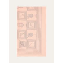 Loro Piana - Loro Piana Aperitivo Small Pareo Cotton, Woman, Pink Sorbet/Black, Size: NR