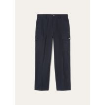 Loro Piana - Cameron Trousers Cotton Linen Twill, Homme, Navy Blue, Taille: 50