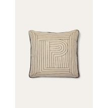 Loro Piana - Loro Piana Labyrinth Cushion Cash, Ivory/Dark Brown, Size: NR
