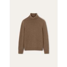 Loro Piana - Parksville Turtleneck Sweater Baby Cash Gg 5, Herren, Cedar Bark Melange, Größe: 52