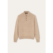 Loro Piana - Drumoak Polo Wool Gg 7, Man, Claywood, Size: 52