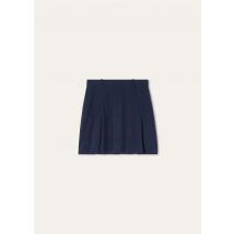 Loro Piana - Ingrid Skort Techno Wool Bistretch Rain, Woman, Nordic Ocean, Size: 38