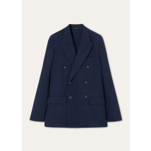 Loro Piana - Milano Db Jacket Breeze Wool, Femme, Ink Bottle, Taille: 38