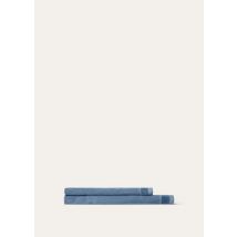 Loro Piana - Set Of Guest & Face Towel Crest Cotton, Deep Lagoon Water, Size: NR
