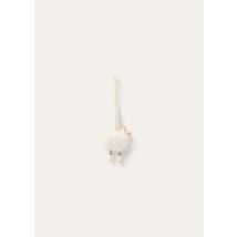 Loro Piana - Goat Charm Cashmere/rounded Leather, Woman, Whisper White/Sun Gold, Size: NR