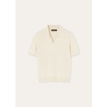 Loro Piana - Touch Royal Lightness Ss Polo Wool Silk Gg 18, Woman, Creamy Vanilla, Size: 46