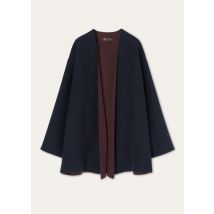 Loro Piana - Murray Sb Coat Only Double Bicolor, Woman, Navy Blue, Size: 40