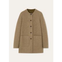 Loro Piana - Kiri Sb Coat Baby Royal Double, Woman, Wood Grain Melange, Size: 44