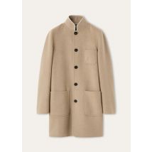 Loro Piana - Spagna Long Sb Coat Baby Cash Double, Woman, Warm Sand Melange, Size: 36