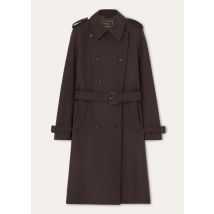 Loro Piana - Kerril Db Coat Wool Tweed, Woman, Cocoa Truffle Melange, Size: 40