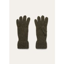 Loro Piana - Jungfrau Gloves Baby Cash Gg 5, Woman, Green Multicolour Melange, Size: L