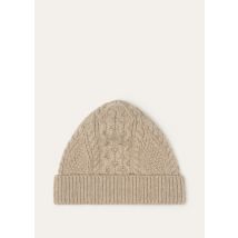 Loro Piana - Eyre Beanie Baby Cash Gg 5, Man, Praline BrownMelange, Size: L