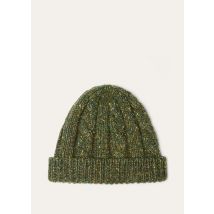 Loro Piana - Braemar Beanie Cash Linen Gg 3, Homme, Green Swamp, Taille: XL