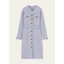Loro Piana - Manon Dress Boucle' Alpaca, Woman, Lilac Frost, Size: 38