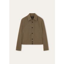 Loro Piana - Colin Blouson Jaspe' Cavalry Storm, Man, Shady Green, Size: 48