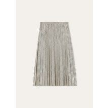 Loro Piana - Clea Short Skirt Loro Piana Chaco Silk Twill, Woman, Ivory Green Red, Size: 44