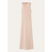Loro Piana - Margot Dress Summer Linen Crepe Natte', Woman, Pink Feather, Size: 42