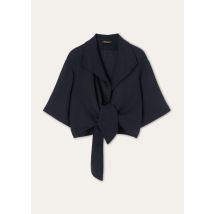 Loro Piana - Janet Shirt Light Linen Crepe, Femme, Blue Navy, Taille: 40
