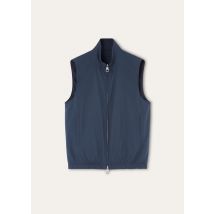 Loro Piana - Loro Piana Vest Wind/jersey Linen, Mann, Navy Blue, Größe: 52