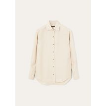 Loro Piana - Dunia Shirt Silk Cloth, Woman, Milk Amber, Size: 46