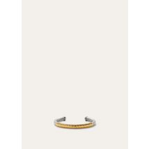 Loro Piana - Bale Wiggle Open-cuff Bracelet, Woman, Sun Gold Antique/Jewel Antique Silver, Size: S