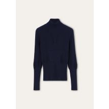 Loro Piana - Durango Higheneck Wool Gg 18, Damen, Blue Navy, Größe: XL