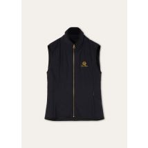 Loro Piana - Ivory Padded Vest Bristol Bistretch Graphene Pr, Woman, Blue Glacier, Size: 40