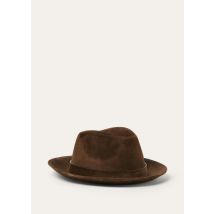 Loro Piana - Sergio Hat Cash Suede, Man, Cocoa Dust, Size: M