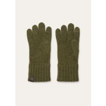 Loro Piana - English Rib Gloves Cash Gg 5, Herren, Cypress Melange, Größe: XL
