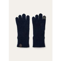 Loro Piana - English Rib Gloves Cash Gg 5, Herren, Argo Blue Mélange, Größe: M