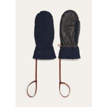 Loro Piana - Durango Gloves Bristol Clima System & Leather, Man, Blue Navy, Size: L