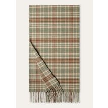 Loro Piana - Loro Clan Scarf Wish Cash, Man, Green Cream Orange, Size: NR