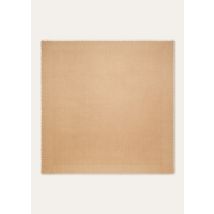 Loro Piana - Crest Jacquard Shawl 120 Cash, Woman, Sandrift, Size: NR