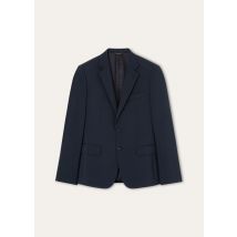 Loro Piana - International Notch Sb Suit Mohair Plain Weave, Man, Blue Navy, Size: 50