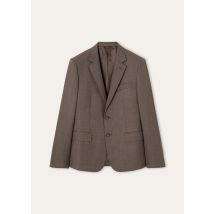 Loro Piana - International Notch Sb Suit Melange Grisaille, Man, Dried Leaves Melange, Size: 54