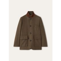 Loro Piana - Roadster Mini Jacket Wish Cash Flannel Rain, Woman, Roasted Walnut, Size: 36
